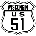 Wisconsin US Highway Marker