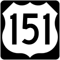 Wisconsin US Highway Marker 3-Digit