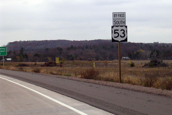BYPASS US-53 route marker assembly