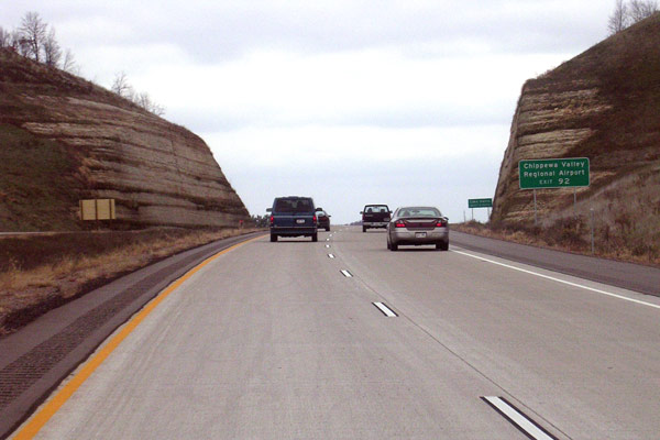 BYPASS US-53 north cut near Melby St