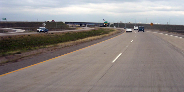 US-53 northbound at STH-29 interchange in Lake Hallie