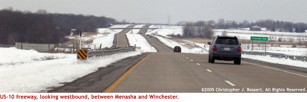 US-10 west of Menasha