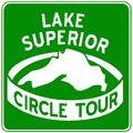 Lake Superior Circle Tour route marker