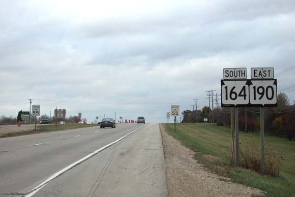 STH-190 & 164 east of CTH-J